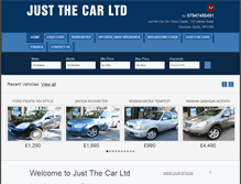 Tablet Screenshot of justthecarltd.co.uk